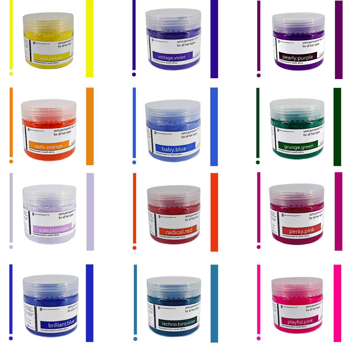 semi.permanent hair pigment powder -150ml tub